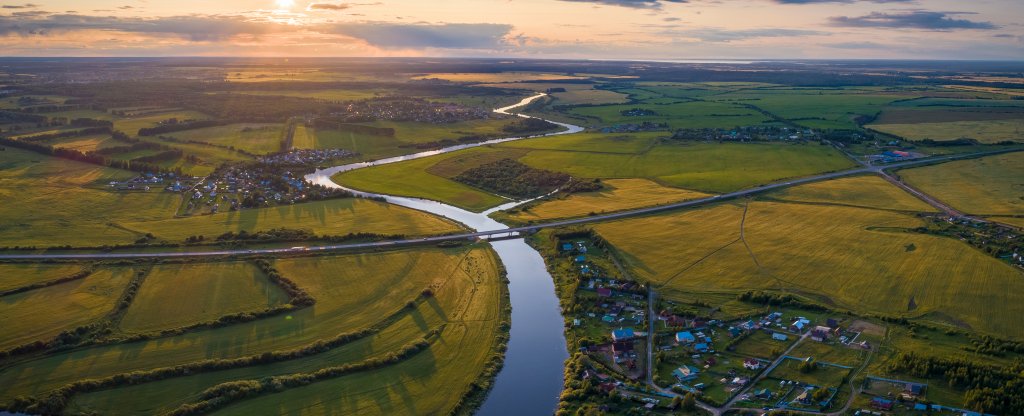 Над п. Подберевское,  - Фото с квадрокоптера