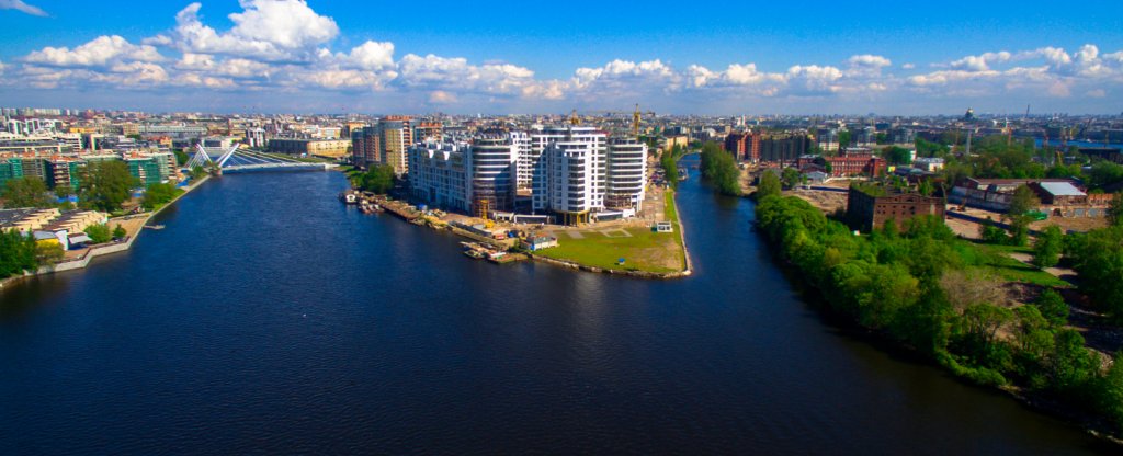 Лазаревский мост, Санкт-Петербург - Фото с квадрокоптера