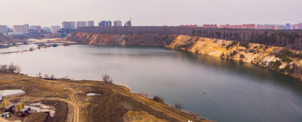 Стройка МО г. Дзержинский Карьер,  - Фото с квадрокоптера