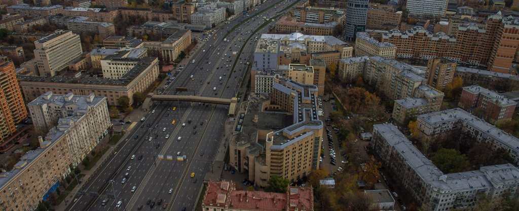 Ленинградский проспект, Москва, Москва - Фото с квадрокоптера