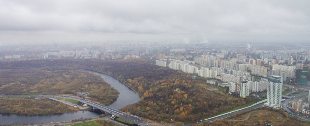 Крылатское осненью, Москва - Фото с квадрокоптера