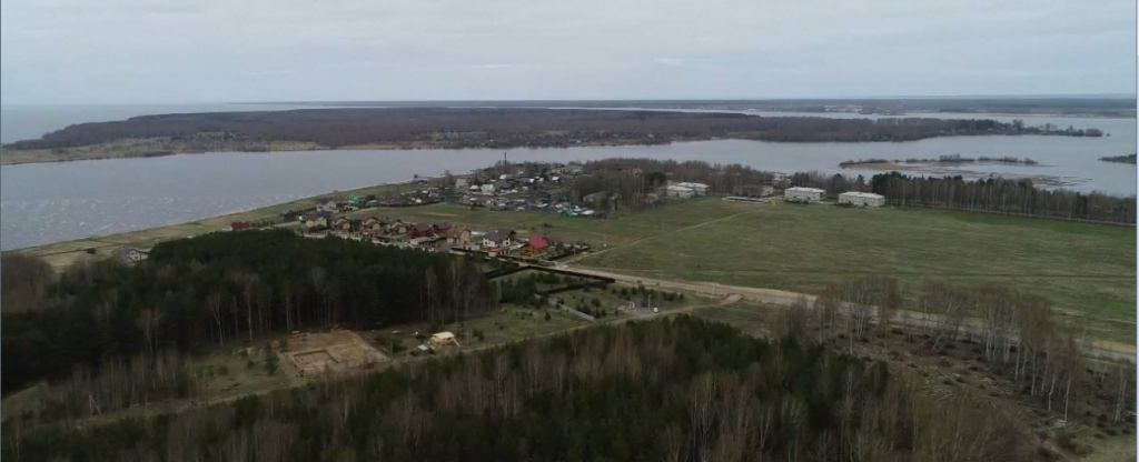 п.Свингино, Юршинский остров. Рыбинское водохранилище.,  - Фото с квадрокоптера