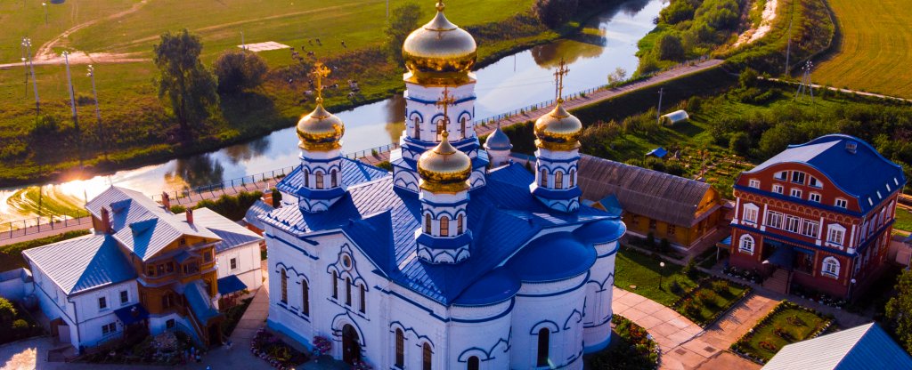 Тихвинский Богородицкий женский монастырь,  - Фото с квадрокоптера