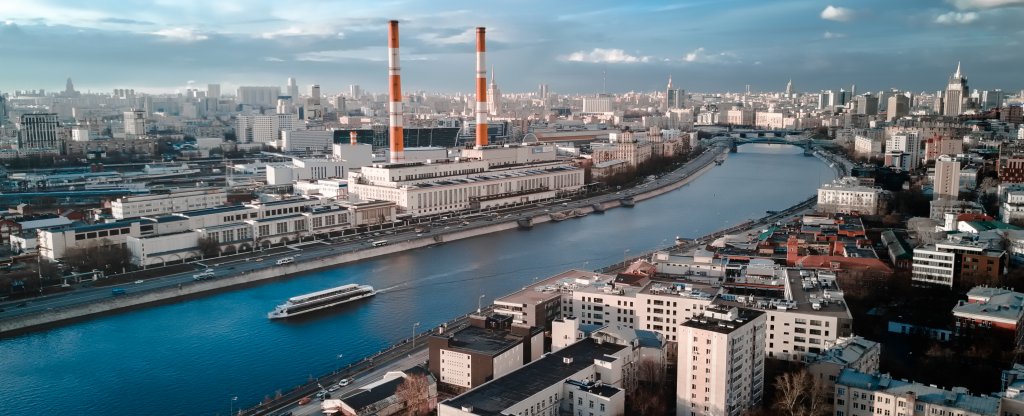 Москва Саввинская набережная, Москва - Фото с квадрокоптера