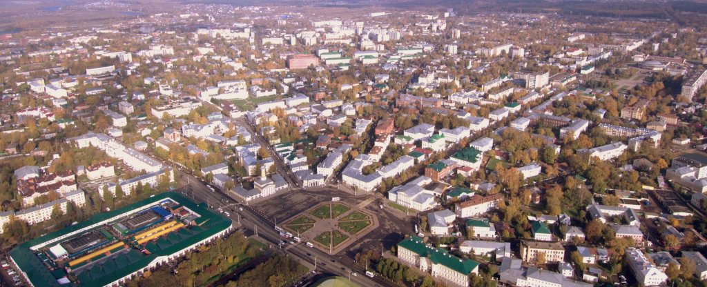 Гармония города. Кострома.,  - Фото с квадрокоптера