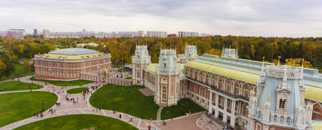 Большой Царицынский дворец,  - Фото с квадрокоптера