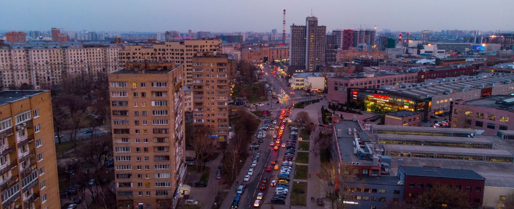 Москва, Метро Автозаводская,  - Фото с квадрокоптера