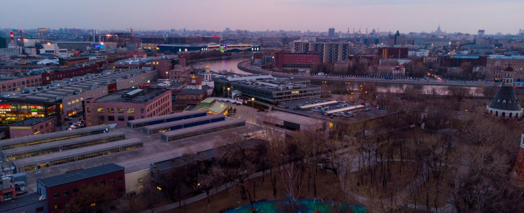 Москва, Метро Автозаводская,  - Фото с квадрокоптера