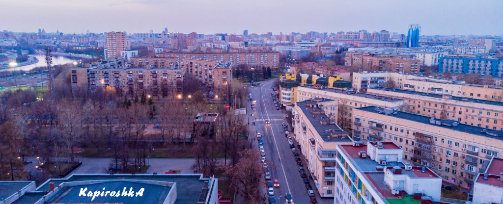 Москва, Метро Автозаводская,  - Фото с квадрокоптера