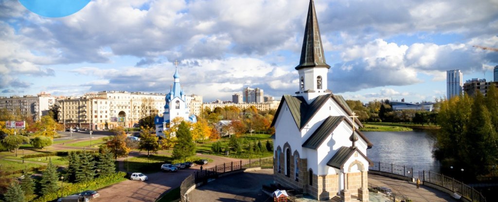 Церковь,  - Фото с квадрокоптера