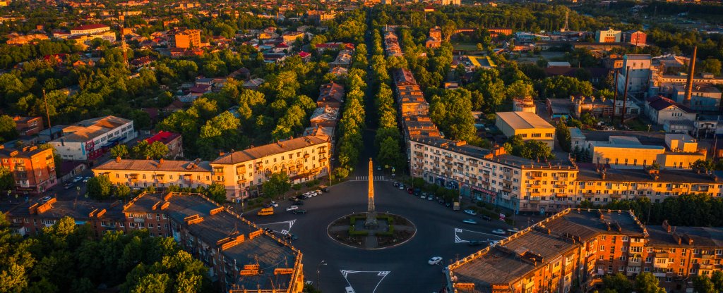 Панорама Владикавказа, Владикавказ - Фото с квадрокоптера