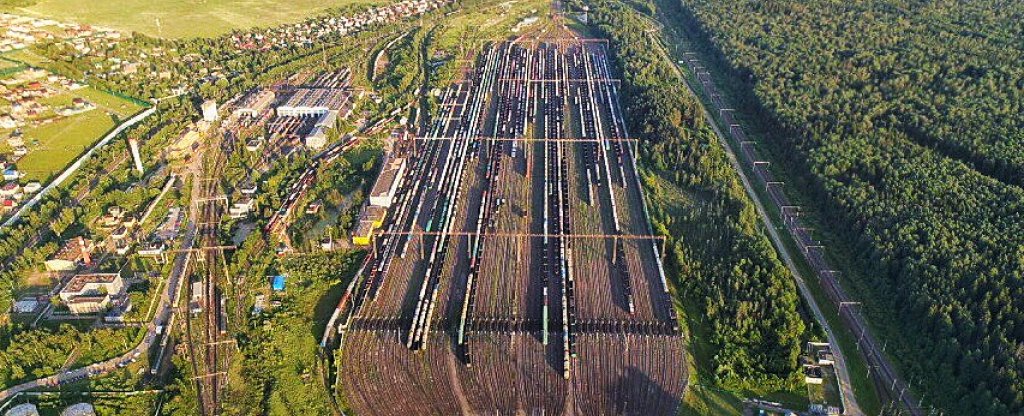 Жд станция Бекасово-Сортировочное,  - Фото с квадрокоптера