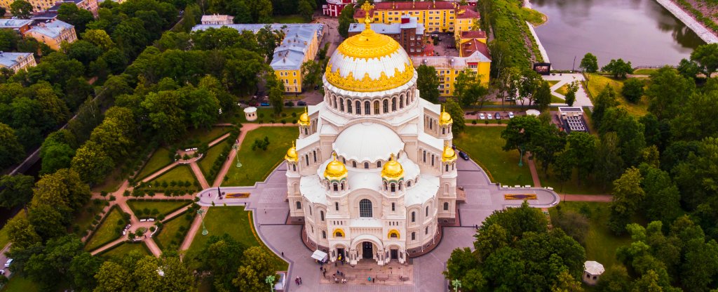 Кронштадтский Морской Никольский Ставропигиальный собор,  - Фото с квадрокоптера