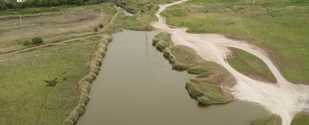 Съемка пожарного водохранилища.,  - Фото с квадрокоптера