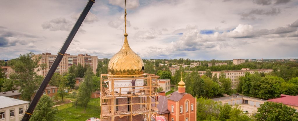 Храмовый купол, Алексин - Фото с квадрокоптера