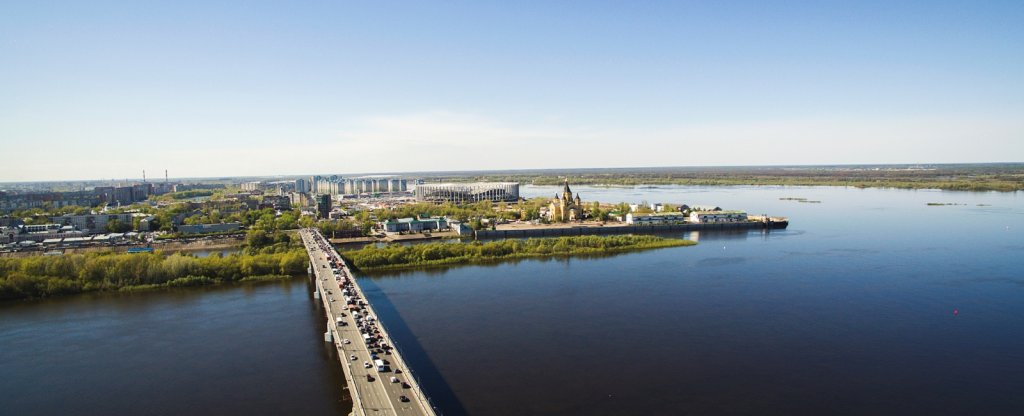 Новый стадион в ЧМ2018, Нижний Новгород - Фото с квадрокоптера