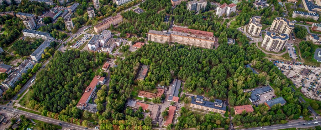 Больничный городок, Сосновый Бор - Фото с квадрокоптера