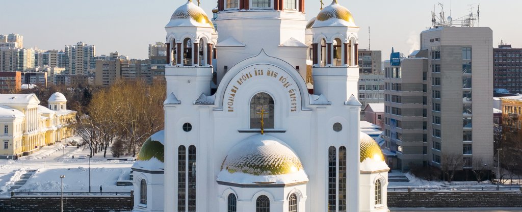 Храм на Крови́ г.Екатеринбург, Екатеринбург - Фото с квадрокоптера