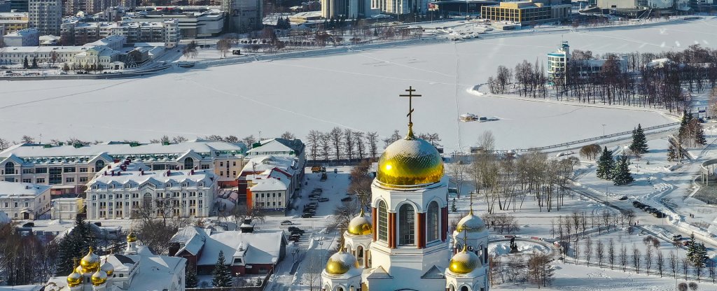 Храм на Крови́ г.Екатеринбург, Екатеринбург - Фото с квадрокоптера