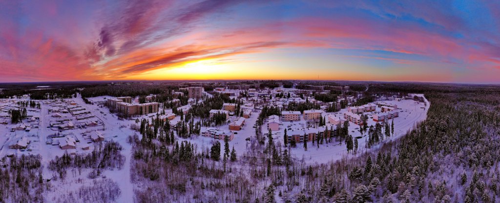 Городской Закат,  - Фото с квадрокоптера