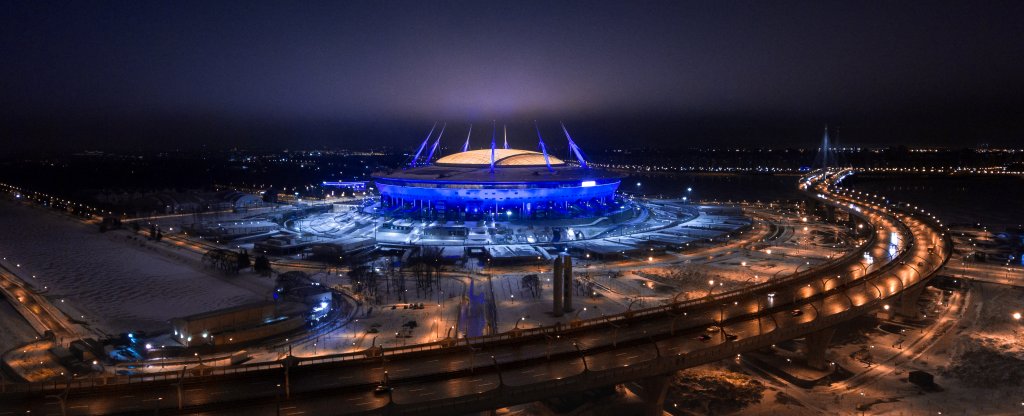 Газпром-арена, Санкт-Петербург - Фото с квадрокоптера