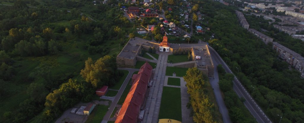 Кузнецкая Крепость в г.Новокузнецке,  - Фото с квадрокоптера