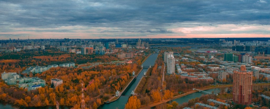 Каналы Москвы,  - Фото с квадрокоптера