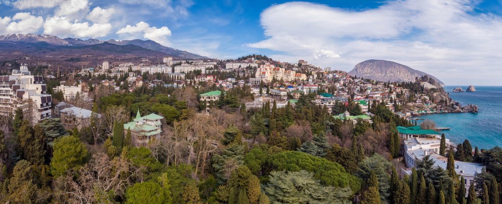 Гурзуфский парк, Гурзуф - Фото с квадрокоптера