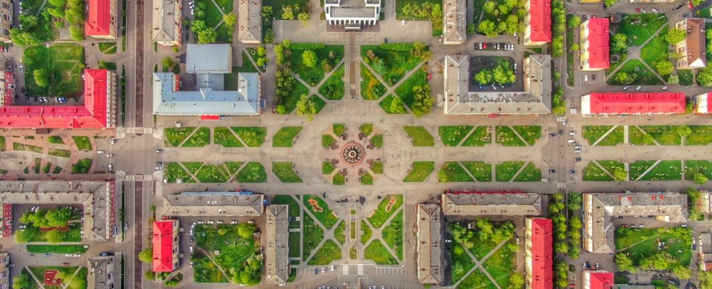 Междуреченский, Междуреченск - Фото с квадрокоптера