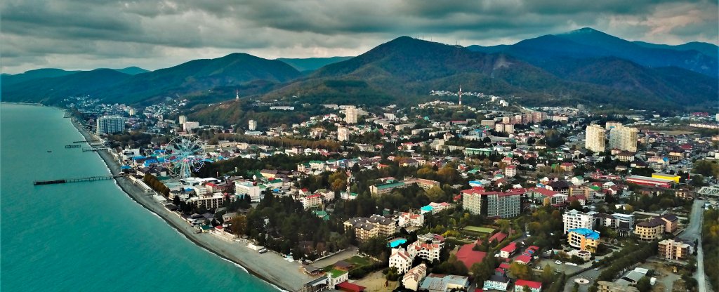 Панорама Лазаревского,  - Фото с квадрокоптера