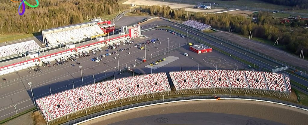 МО, Чисмена, Moscow Race Way, закулисы,  - Фото с квадрокоптера