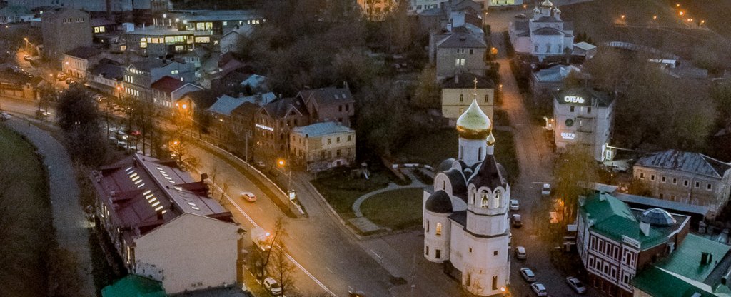 В закате дня,  - Фото с квадрокоптера