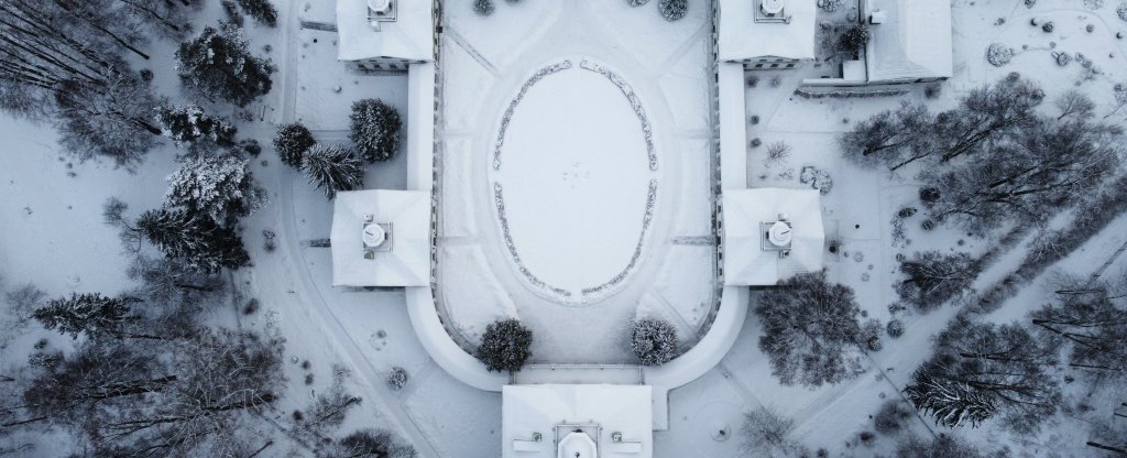 Усадьба Середникова, Сходня - Фото с квадрокоптера