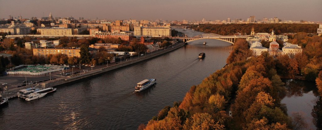 Осенная Москва,  - Фото с квадрокоптера