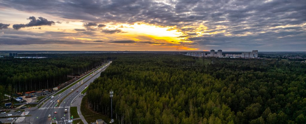 На закате, Санкт-Петербург - Фото с квадрокоптера