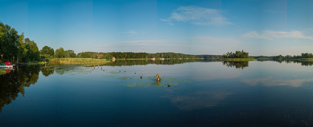 Утро на Селигере (панорама),  - Фото с квадрокоптера