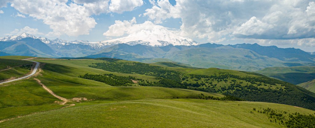 Эльбрус/Джилы-Су,  - Фото с квадрокоптера