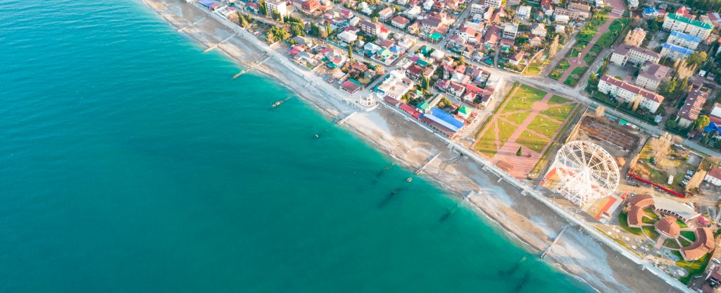 Утренняя Гагра, Гагра - Фото с квадрокоптера