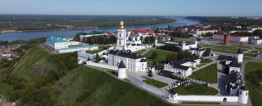 Тобольский кремль,  - Фото с квадрокоптера