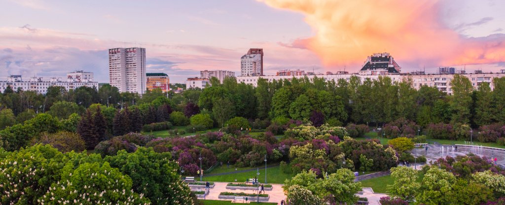 Сиреневый парк Москва, Москва - Фото с квадрокоптера