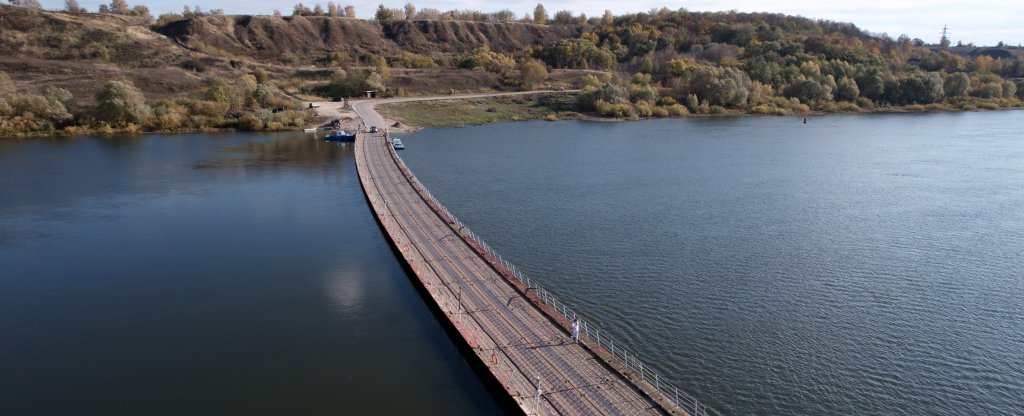 Мост через Оку,  - Фото с квадрокоптера