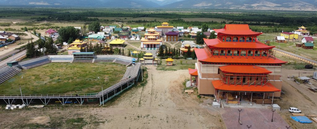 Иволгинский дацан, Иволгинск - Фото с квадрокоптера