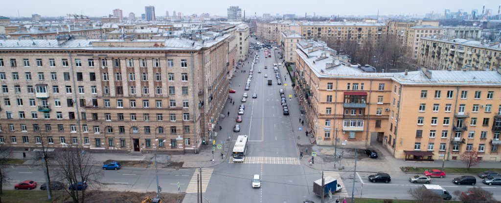 ул. Бабушкина. 11.2017, Санкт-Петербург - Фото с квадрокоптера