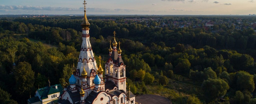 Храм в Долгопрудном,  - Фото с квадрокоптера