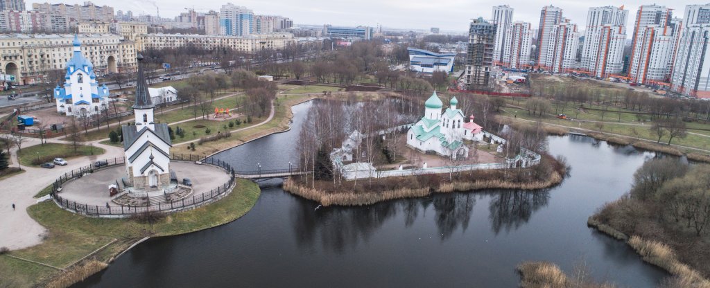 СПБ. парк Пулковский., Санкт-Петербург - Фото с квадрокоптера