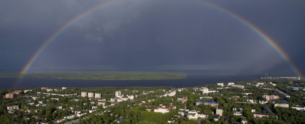 Радуга, Чайковский - Фото с квадрокоптера