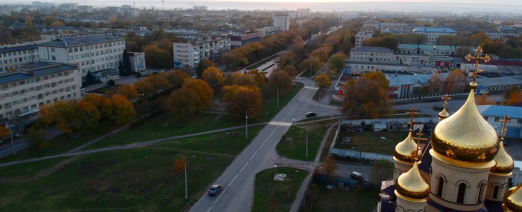 Храм Преподобного Серафима Саровского Невинномысск, Невинномысск - Фото с квадрокоптера