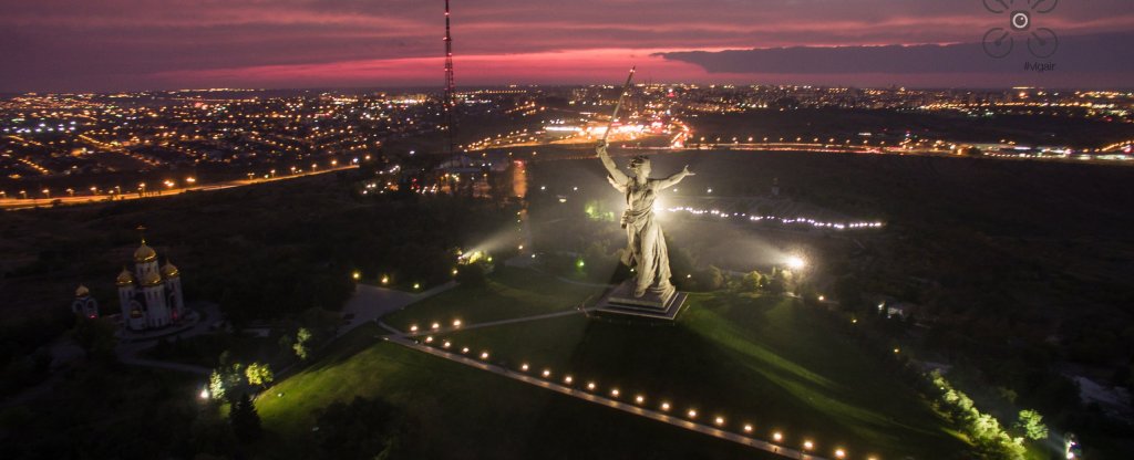 Монумент Родина-Мать зовет!, Волгоград - Фото с квадрокоптера