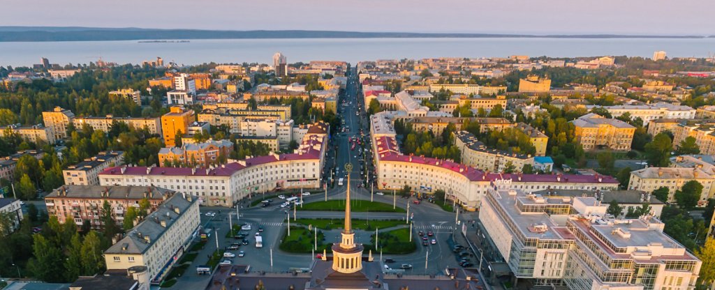 Вокзал Петрозаводска, Петрозаводск - Фото с квадрокоптера