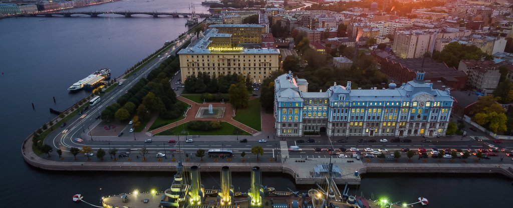 Крейсер «Аврора», Санкт-Петербург - Фото с квадрокоптера